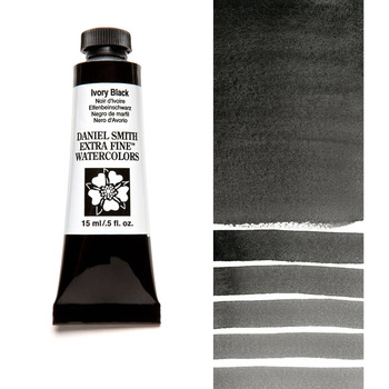 Daniel Smith Extra Fine Watercolor - Ivory Black, 15 ml Tube