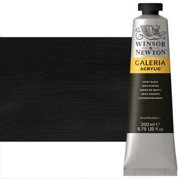 Winsor & Newton Galeria Flow Acrylic - Ivory Black, 200ml