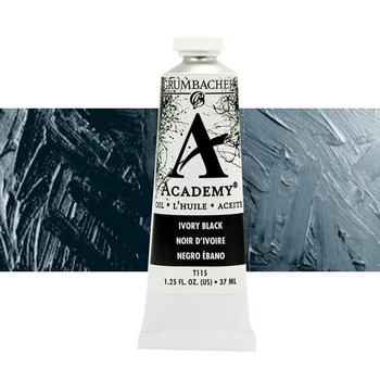Grumbacher Academy Oil Color 37 ml Tube - Ivory Black