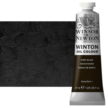 Winton Oil Color - Ivory Black, 37ml Tube