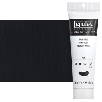 Liquitex Heavy Body Acrylic - Ivory Black, 4.65oz Tube