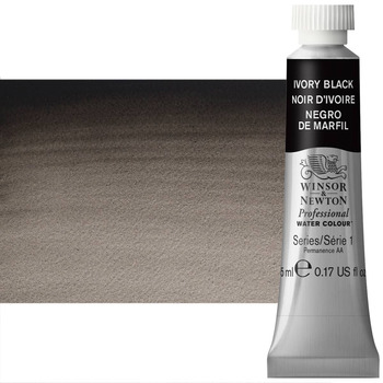 Winsor & Newton Professional Watercolor - Ivory Black, 5ml Tube