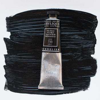 Sennelier Extra Fine Artist Acrylics - Ivory Black, 60ml