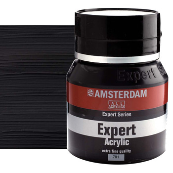 Amsterdam Expert Acrylic, Ivory Black 400ml Jar