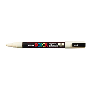 Posca Acrylic Paint Marker 0.9-1.3 mm Fine Tip Ivory