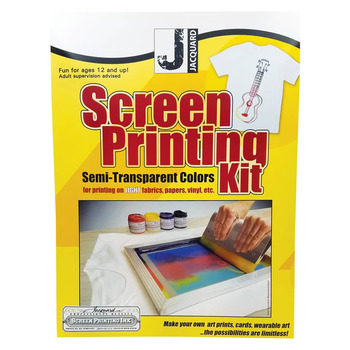 Jacquard Screen Printing Kit, Semi-Transparent Colors