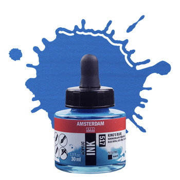 Amsterdam Acrylic Ink - Kings Blue, 30ml