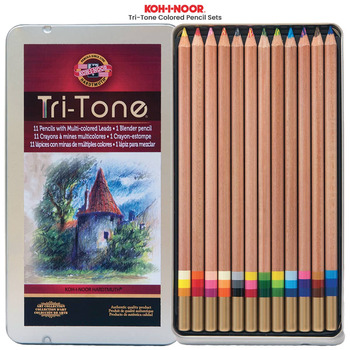 Koh-I-Noor Tri-Tone Colored Pencil Sets