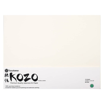 Yasutomo Kozo Art Paper 58 gsm 13-3/4" x 10-1/2" Sheet (Pack of 10)