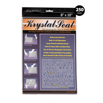 Krystal Seal Archival Art And Photo Bags 8"x10" (250 Pack)