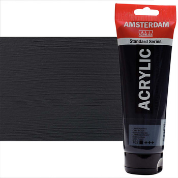 Amsterdam Standard Series Acrylic Paint - Lamp Black, 250ml Tube