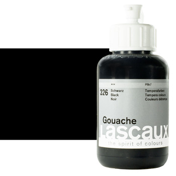 Lascaux Acrylic Gouache Paint Black 85 ml Bottle