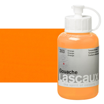 Lascaux Acrylic Gouache Paint Orange 85 ml Bottle