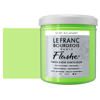 Lefranc & Bourgeois Flashe Vinyl Paint - Bright Green, 125 ml Jar