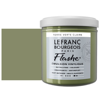 Lefranc & Bourgeois Flashe Vinyl Paint - Light Green Earth, 125 ml Jar