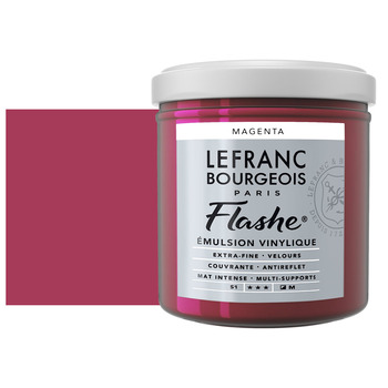 Lefranc & Bourgeois Flashe Vinyl Paint - Magenta, 125 ml Jar
