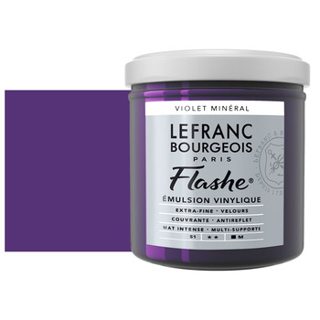 Lefranc & Bourgeois Flashe Vinyl Paint - Mineral Violet, 125 ml Jar
