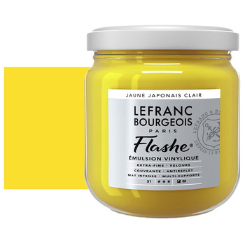 Lefranc & Bourgeois Flashe Vinyl Paint - Japanese Yellow Light, 400 ml Jar
