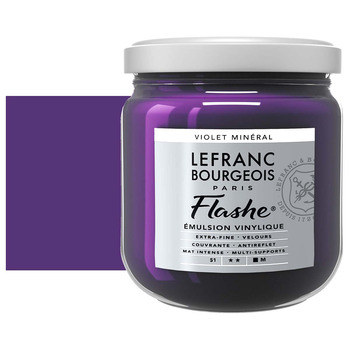 Lefranc & Bourgeois Flashe Vinyl Paint - Mineral Violet, 400 ml Jar