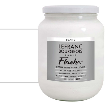 Lefranc & Bourgeois Flashe Vinyl Paint - White, 750 ml Jar