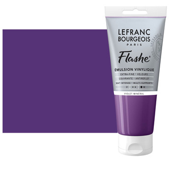 Lefranc & Bourgeois Flashe Vinyl Paint - Mineral Violet, 80ml Tube