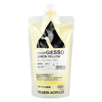 Holbein Acrylic Colored Gesso 300ml Lemon Yellow