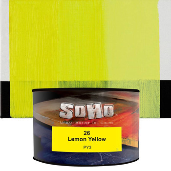 Soho Artist Oil Color Lemon Yellow, 430ml Can