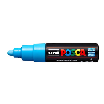 Posca Acrylic Paint Marker 4.5-5.5 mm Broad Bullet Tip Light Blue