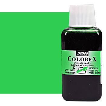 Pebeo Colorex Watercolor Ink Light Green, 250ml