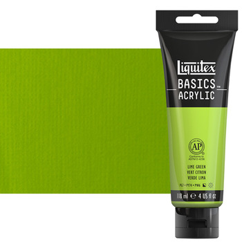 Liquitex Basics Acrylic Paint - Lime Green, 4oz Tube