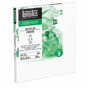 Liquitex Traditional Recycled Canvas 12"x12" Box of 5