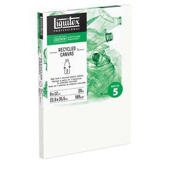 Liquitex Traditional Recycled Canvas 9"x12" Box of 5
