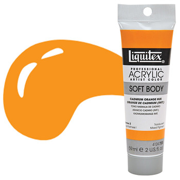 Liquitex Soft Body 2 oz Tube - Cadmium Orange Hue