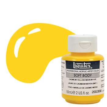 Liquitex Soft Body 2 oz Jar - Cadmium Yellow Medium Hue