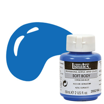 Liquitex Soft Body 2 oz Jar - Cerulean Blue