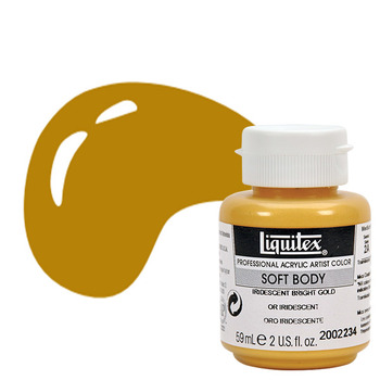 Liquitex Soft Body 2 oz Jar - Metallic Bright Gold