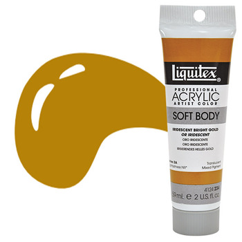 Liquitex Soft Body 2 oz Tube - Metallic Bright Gold