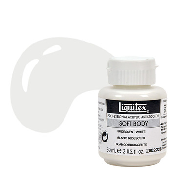 Liquitex Soft Body 2 oz Jar - Metallic/Iridescent White