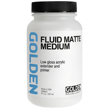 Golden Matte Mediums Fluid Matte 8 oz