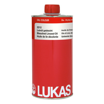 LUKAS Oil Painting Medium - Bleached Linseed Oil, 1 Liter Can