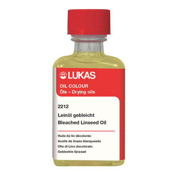 LUKAS Oil Painting Medium - Bleached Linseed Oil, 50ml Bottle