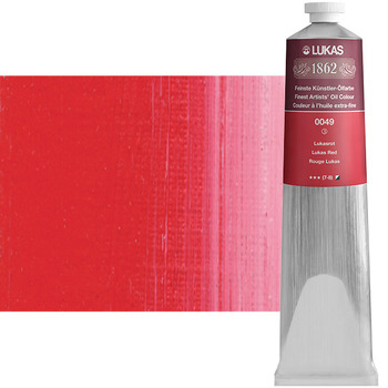 LUKAS 1862 Oil Color - LUKAS Red, 200 ml