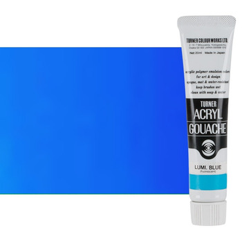 Turner Acryl Gouache Artist Acrylics - Luminescent Blue, 20ml