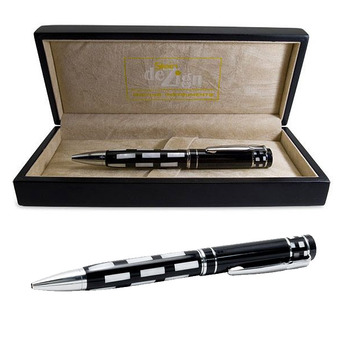 Stein Design Luxury Pen Mother of Pearl Fine Writing Pen - Black Ballpoint