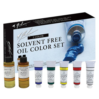 M Graham Oil Color Set of 5, 37ml Tubes - Plus 2 Free Mediums