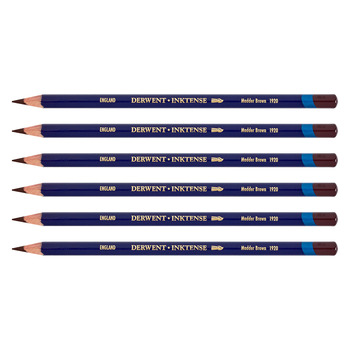 Derwent Inktense Pencil - Madder Brown (Box of 6)