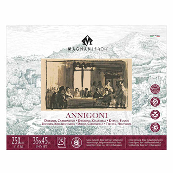 Magnani 1404 Annigoni Drawing Paper Pad 117lb - 14" x 18" (25 Sheets)