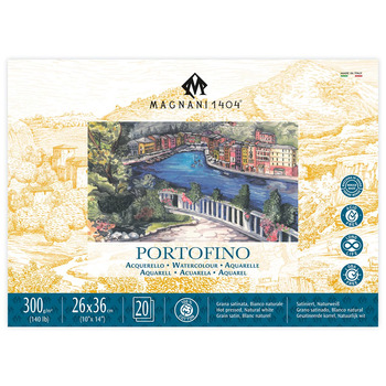 Magnani Portofino Watercolor Block 140lb Hot Press - 10" x 14"