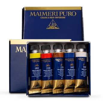 Maimeri Puro Intro Oil Color Set Of 5, 15ml tubes
