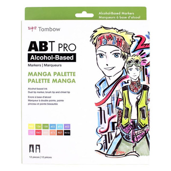 Tombow ABT PRO Marker Set Of 12 Manga Colors
